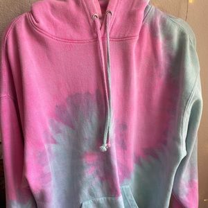 Tie-dyed Cozy Sweatshirt.